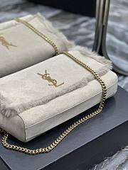 YSL Kate Suede Leather And Rabbit Fur Size 28.5x20x6 cm - 2