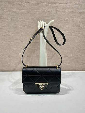Prada Shoulder Bag Black 1BD320 Size 22 x 16 x 6 cm
