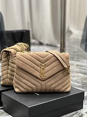 YSL Loulou Medium Frosted Beige Size 32×22×11 cm - 1