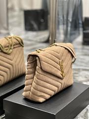 YSL Loulou Medium Frosted Beige Size 32×22×11 cm - 4