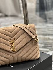 YSL Loulou Medium Frosted Beige Size 32×22×11 cm - 2
