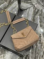 YSL Loulou Small Frosted Beige Size 25x17x9 cm - 6