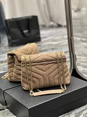 YSL Loulou Small Frosted Beige Size 25x17x9 cm - 5