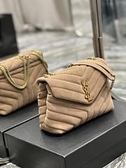 YSL Loulou Small Frosted Beige Size 25x17x9 cm - 3