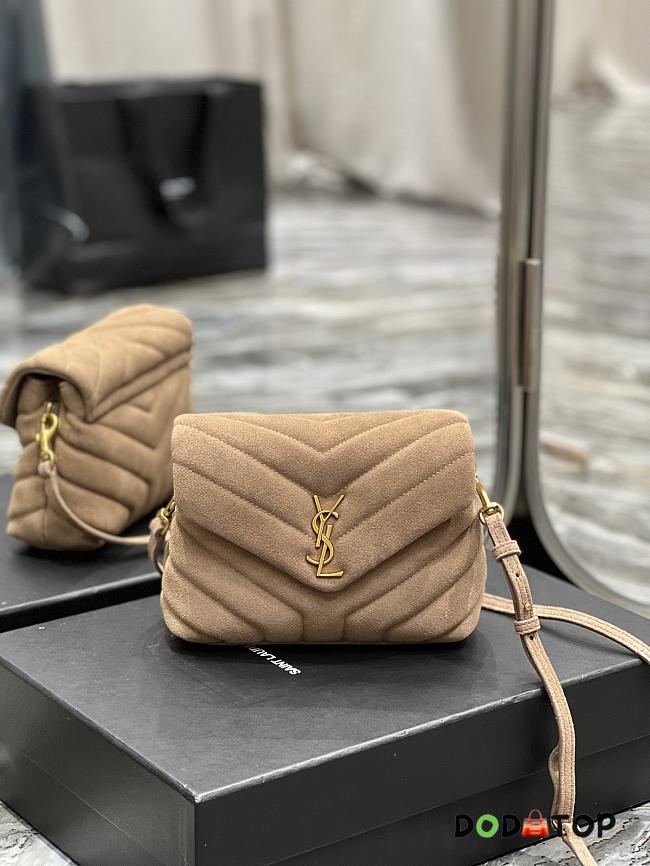 YSL Loulou  Frosted Beige Size 20×14×7 cm - 1