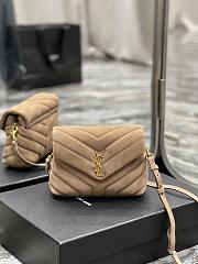 YSL Loulou  Frosted Beige Size 20×14×7 cm - 1