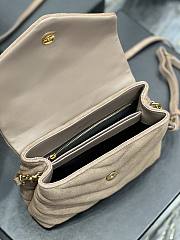 YSL Loulou  Frosted Beige Size 20×14×7 cm - 4