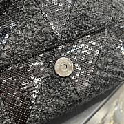 YSL Jamie Tweed Pattern Black Size 25x15x7.5 cm - 4