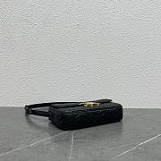 Celine Shoulder Bag Flower Black Size 21.5×4.5×12 cm - 3