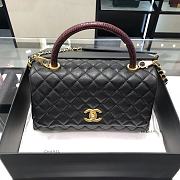 Chanel Coco Handle Black Gold Hardware Size 18x29x12 cm - 1