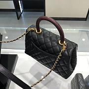 Chanel Coco Handle Black Gold Hardware Size 14x24x10 cm - 2