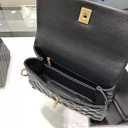 Chanel Coco Handle Black Gold Hardware Size 14x24x10 cm - 5