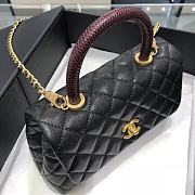 Chanel Coco Handle Black Gold Hardware Size 14x24x10 cm - 6