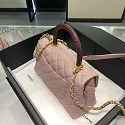 Chanel Coco Handle Pink Gold Hardware Size 14x24x10 cm - 4