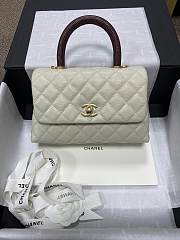 Chanel Coco Handle White Gold Hardware Size 14x24x10 cm - 1