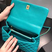 Chanel Coco Handle Blue Gold Hardware Size 18x29x12 cm - 2