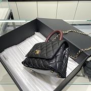 Chanel Coco Mini Black Gold Hardware Size 13x19x9 cm - 3