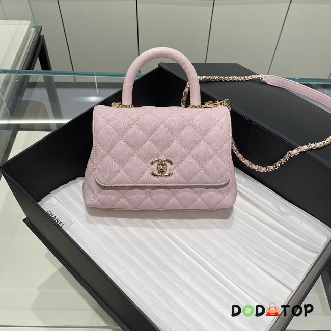 Chanel Coco Mini Light Pink Gold Hardware Size 13x19x9 cm - 1