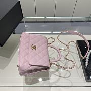 Chanel Coco Mini Light Pink Gold Hardware Size 13x19x9 cm - 5