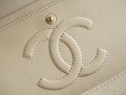 Chanel Lambskin Flap Bag Beige Gold Hardware Size 25 cm - 2