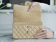 Chanel Lambskin Flap Bag Beige Gold Hardware Size 23 cm - 6