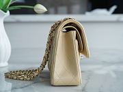 Chanel Lambskin Flap Bag Beige Gold Hardware Size 23 cm - 4