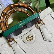 Gucci Diana Jumbo GG Tote Bag Small White Size 27 x 24 x 11 cm - 6