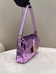 Fendi Baguette Purple Size 27 x 5 x 14 cm - 5