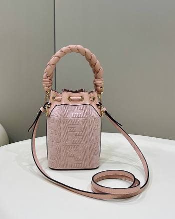 Fendi Mini Bucket Bag Pink Size 12×18×10 cm