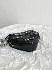 Balenciaga Cagole Motorcycle Love Bag Black Size 16×12.7×4.5 cm - 2