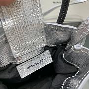 Balanciaga Trendy Mini Mobile Phone Bag Silver Size 12 x 4.5 x 18 cm - 5