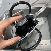 Balanciaga Trendy Mini Mobile Phone Bag Silver Size 12 x 4.5 x 18 cm - 4