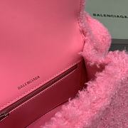 Balenciaga S Hourglass Furry Tote Bag Pink Size 23 x 10 x 14 cm - 5