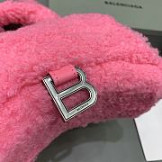 Balenciaga S Hourglass Furry Tote Bag Pink Size 19 x 8 x 11 cm - 5