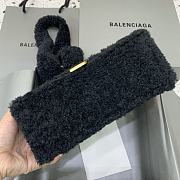 Balenciaga S Hourglass Furry Tote Bag Black Size 23 x 10 x 14 cm - 6