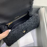 Balenciaga S Hourglass Furry Tote Bag Black Size 23 x 10 x 14 cm - 4