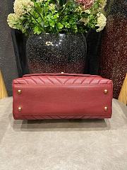 Chanel Coco Cheveron Red Gold Hardware Size 18×29×12 cm - 4