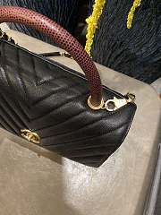 Chanel Coco Cheveron Black Gold Hardware Size 18×29×12 cm - 5