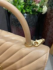 Chanel Coco Cheveron Beige Gold Hardware Size 18×29×12 cm - 6