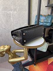 Chanel Coco Cheveron Calfskin Black Gold Hardware Size 18×29×12 cm - 4
