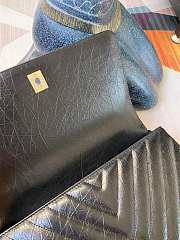 Chanel Coco Cheveron Calfskin Black Gold Hardware Size 18×29×12 cm - 5