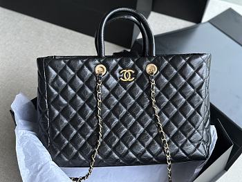 Chanel Shopping Bag Black Size 36 x 38 x 16 cm