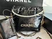 Chanel 22 Tote Bag Black Pearl Size 25 x 22 x 6.5 cm - 1