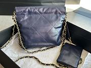 Chanel 22 Tote Bag Blue Pearl Size 25 x 22 x 6.5 cm - 5