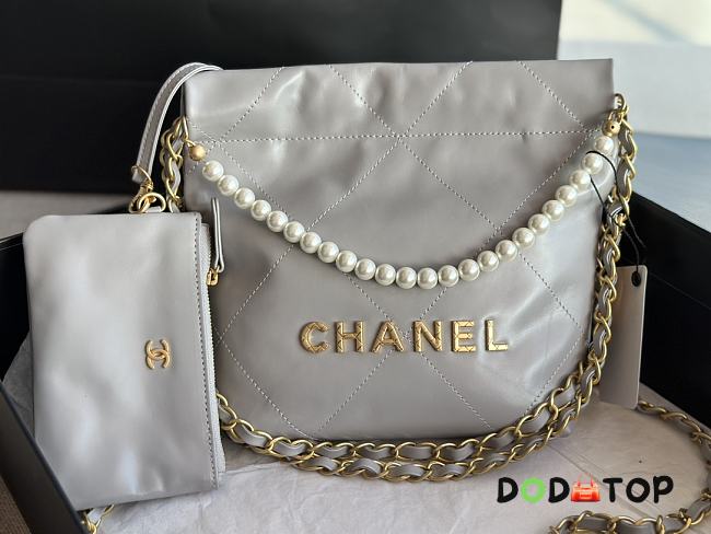 Chanel 22 Tote Bag Gray Pearl Size 25 x 22 x 6.5 cm - 1