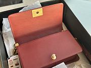 Chanel Leboy Cheveron Red Bag Size 25 cm - 4
