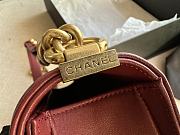 Chanel Leboy Cheveron Red Bag Size 25 cm - 3