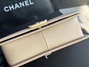 Chanel Leboy Cheveron Beige Bag Size 25 cm - 4