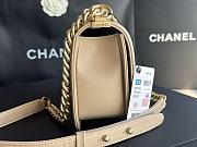 Chanel Leboy Cheveron Beige Bag Size 25 cm - 5