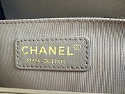 Chanel Leboy Cheveron Beige Bag Size 25 cm - 2
